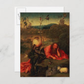 Johannes der Täufer in Meditation Postkarte (Vorne/Hinten)
