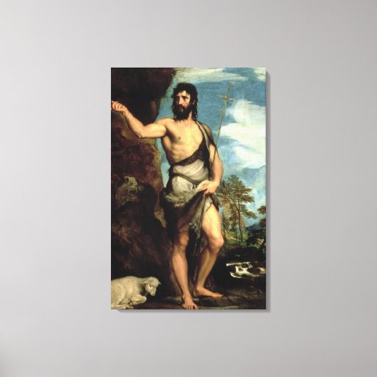 Johannes der Täufer Leinwanddruck (Vorderseite)