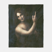 Johannes der Täufer Leonardo da Vinci Fleecedecke (Vorderseite)