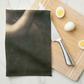 Johannes der Täufer Leonardo da Vinci Geschirrtuch (Viertel Falte)