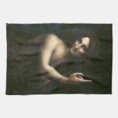 Johannes der Täufer Leonardo da Vinci Geschirrtuch (Horizontal)