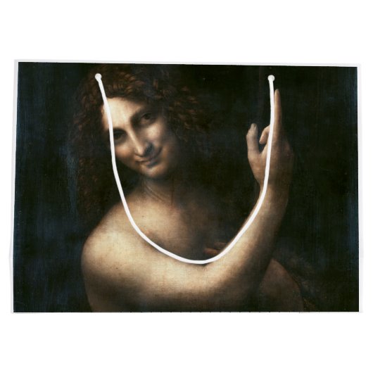 Johannes der Täufer Leonardo da Vinci Große Geschenktüte (Rückseite)