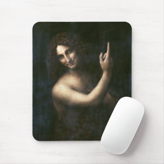 Johannes der Täufer Leonardo da Vinci Mousepad (Mit Mouse)