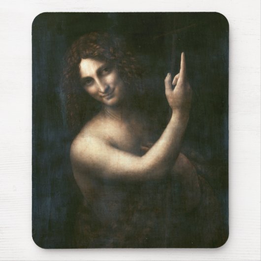 Johannes der Täufer Leonardo da Vinci Mousepad (Vorne)