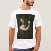 Johannes der Täufer Leonardo da Vinci T-Shirt (Vorderseite)