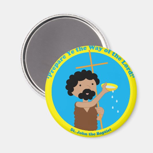 Johannes der Täufer Magnet (Vorderseite/Rückseite)