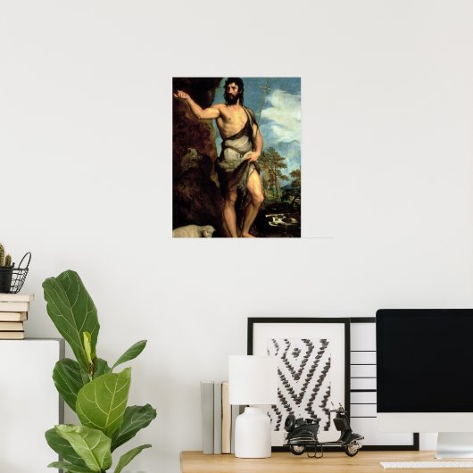 Johannes der Täufer Poster (Heimbüro)