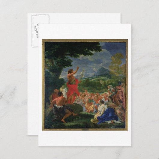 Johannes der Täufer Preaching, gemalt vor 169 Postkarte (Vorne/Hinten)