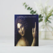Johannes der Täufer von Leonardo da Vinci Postkarte (Stehend Vorderseite)