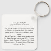 Johannes der Täufer von Leonardo da Vinci Schlüsselanhänger (Rückseite)