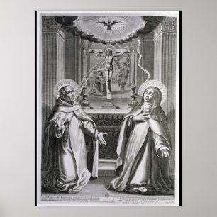 Johannes des Kreuzes und des St Theresa von Avila Poster