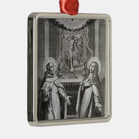Johannes des Kreuzes und des St Theresa von Avila Silbernes Ornament (Rechts)