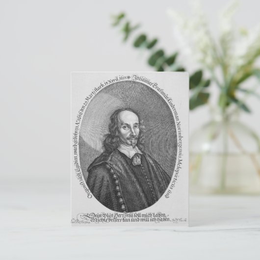 Johannes Erasmus Kindermann Postkarte (Stehend Vorderseite)