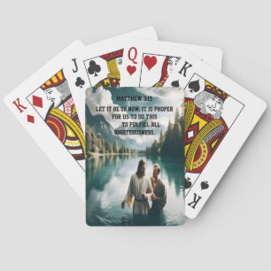 Johannes’ göttliche Taufe Jesu Christi Spielkarten