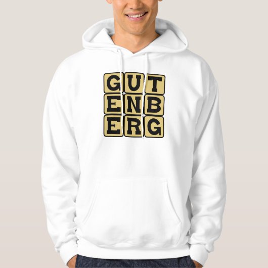 Johannes Gutenberg, deutscher Drucker Hoodie (Vorderseite)