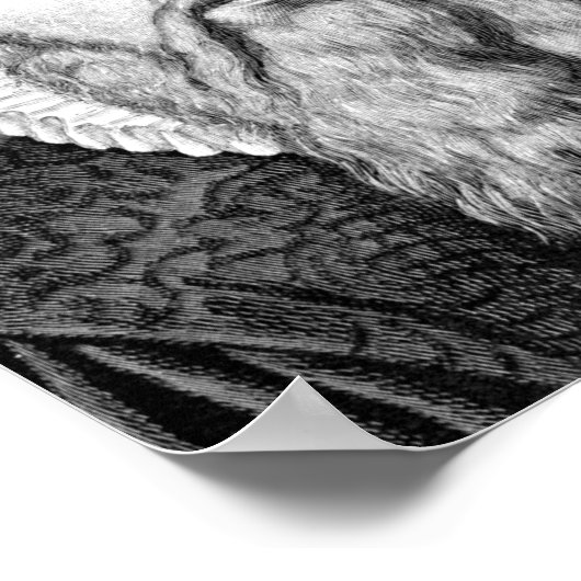 Johannes Gutenberg Portrait Poster (Ecke)