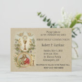 Johannes Jesus Erste Kommunion Einladungen (Stehend Vorderseite)