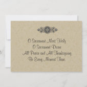 Johannes Jesus Erste Kommunion Einladungen (Rückseite)