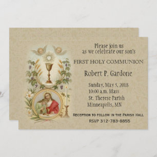 Johannes Jesus Erste Kommunion Einladungen