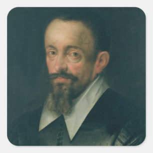 Johannes Kepler , Astronomer, c.1612 Quadratischer Aufkleber