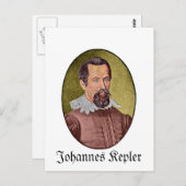 Johannes Kepler Postkarte (Vorne/Hinten)