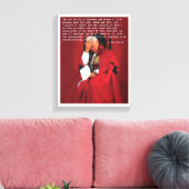 Johannes Paul II über das Leben. Leinwanddruck (Insitu (Wohnzimmer))