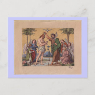JOHANNES TAUFT JESUS POSTKARTE