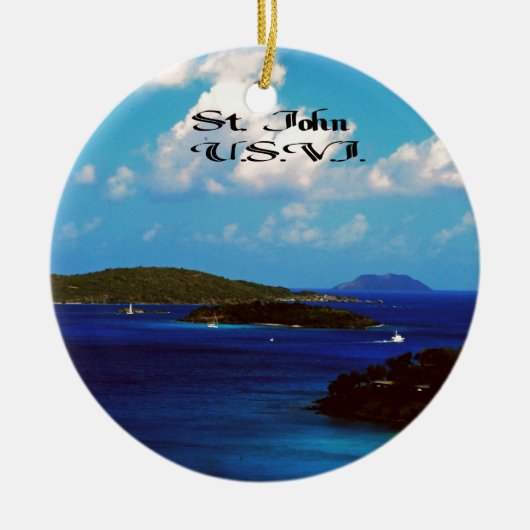 Johannes U.S.V.I. Keramik Ornament (Vorne)