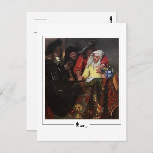 Johannes Vermeer #10 - Fine Art Postkarte (Vorne/Hinten)