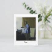 Johannes Vermeer #11 - Fine Art Postkarte (Stehend Vorderseite)