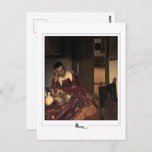 Johannes Vermeer #17 - Fine Art Postkarte (Vorne/Hinten)