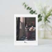 Johannes Vermeer #18 - Fine Art Postkarte (Stehend Vorderseite)