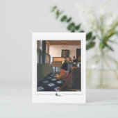 Johannes Vermeer #20 - Fine Art Postkarte (Stehend Vorderseite)