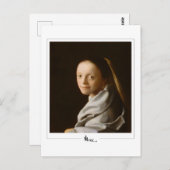 Johannes Vermeer #21 - Fine Art Postkarte (Vorne/Hinten)