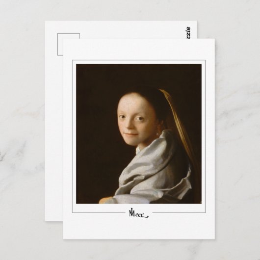Johannes Vermeer #21 - Fine Art Postkarte (Vorne/Hinten)