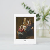Johannes Vermeer #25 - Fine Art Postkarte (Stehend Vorderseite)