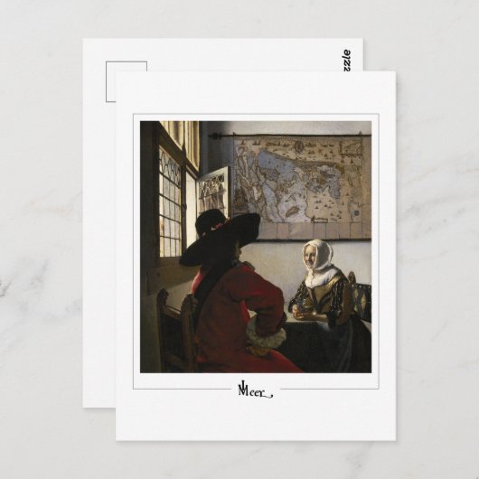 Johannes Vermeer #26 - Fine Art Postkarte (Vorne/Hinten)