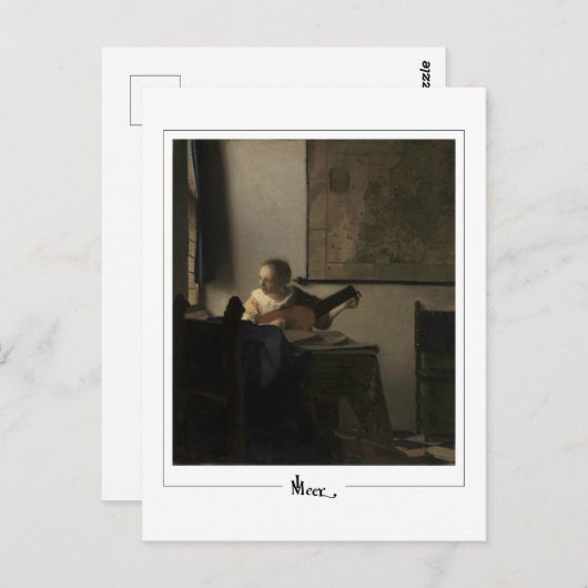 Johannes Vermeer #27 - Fine Art Postkarte (Vorne/Hinten)