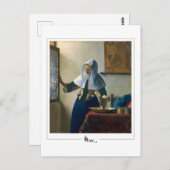 Johannes Vermeer #28 - Fine Art Postkarte (Vorne/Hinten)