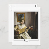Johannes Vermeer #30 - Fine Art Postkarte (Vorne/Hinten)