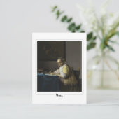 Johannes Vermeer #31 - Fine Art Postkarte (Stehend Vorderseite)