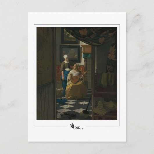 Johannes Vermeer #32 - Fine Art Postkarte (Vorderseite)