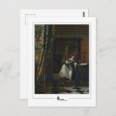 Johannes Vermeer #33 - Fine Art Postkarte (Vorne/Hinten)