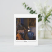 Johannes Vermeer #34 - Fine Art Postkarte (Stehend Vorderseite)