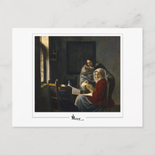 Johannes Vermeer #35 - Feine Kunst Postkarte