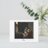 Johannes Vermeer #35 - Fine Art Postkarte (Stehend Vorderseite)