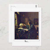 Johannes Vermeer #36 - Fine Art Postkarte (Vorne/Hinten)