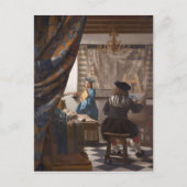 Johannes Vermeer - Allegorie der Malerei Postkarte (Vorderseite)
