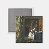Johannes Vermeer Allegorie des katholischen Glaube Magnet (Vorderseite/Rückseite)