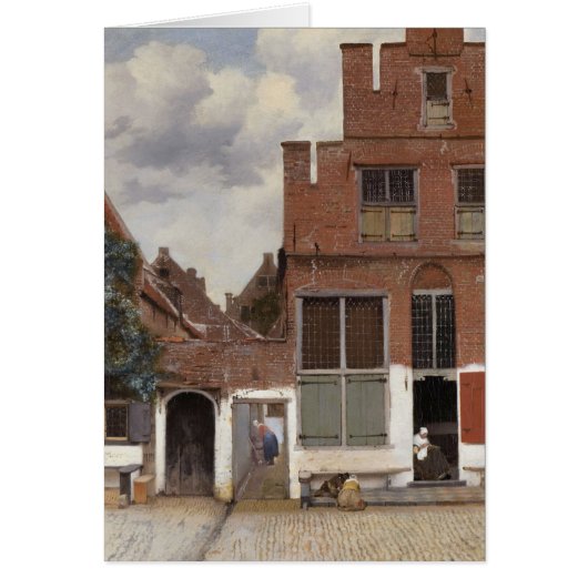 Johannes Vermeer, Ansicht der Häuser in Delft (Vorne)